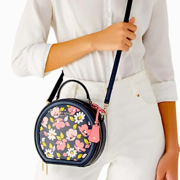 SOLD NWT Kate Spade Floral Traveler Canteen Crossbody Bag - Picture 2 of 9
